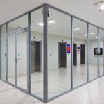 Противопожарная перегородка с дверным блоком / серия FRM5409